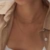 Gold Color Women Snake Chain Necklace 1mm Ultra Thin Round Choker Necklace Stainless Steel Valentines Gift 16" to 20"