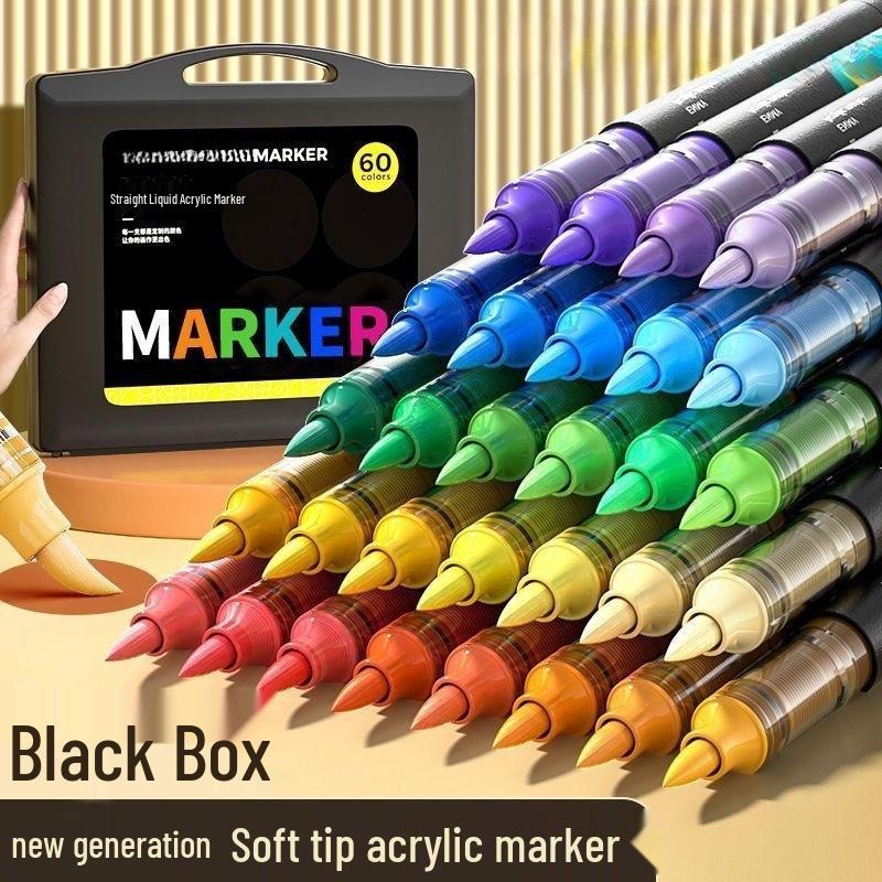 

Chongnuo Lemo Stackable Soft-tip Markers for Kids Art