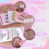 4 Pcs Money Saving Binder Envelope Dollar Savings Challenge Book Save $500 $1000 $2100 $5000 Reusable With Portable Stickers For