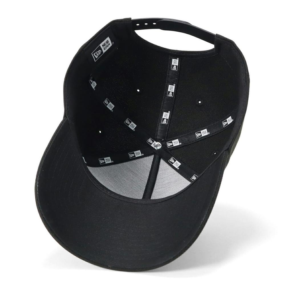 New Era 9FORTY A-Frame Woven Patch Cap, Black, Free Size, 940AF, Black