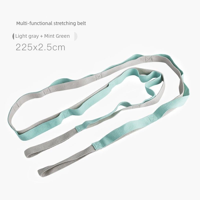 

Yoga Rope Stretch Strap Open Shoulder Iyengar Auxiliary Anti-Humpback Yoga Strap Aerial Yoga Binding Stretch Strap Grey + Green [2.25 m]]