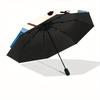 1pc Hello Kitty Shark Automatic Umbrella with Folding Feature - Compact Travel Umbrella, Perfect Gift for Birthday, Christmas, , 011