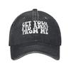 Get Your Kid Away From Me  Washed Baseball Cap  Fashion Sun Trucker Hat Summer Unisex Adult Running Hippie Baseball Caps