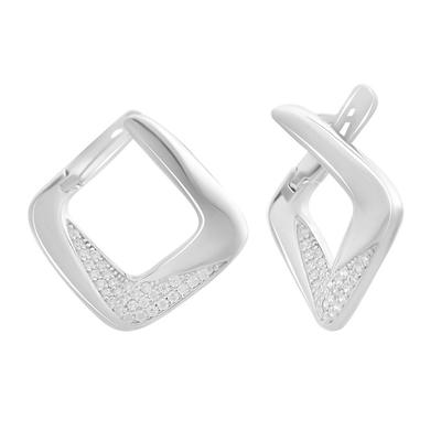 Silver Earrings with Cubic Zirkonia (2184911)