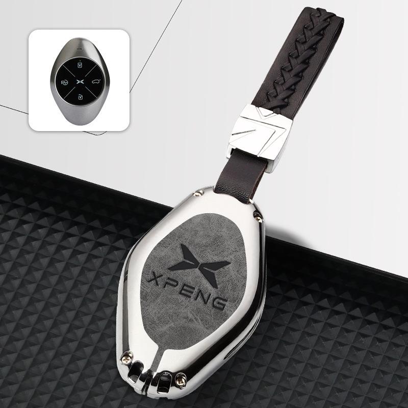 2022 Xpeng P7 Key Case: Full Coverage Metal Protective Shell for Personalized Modification