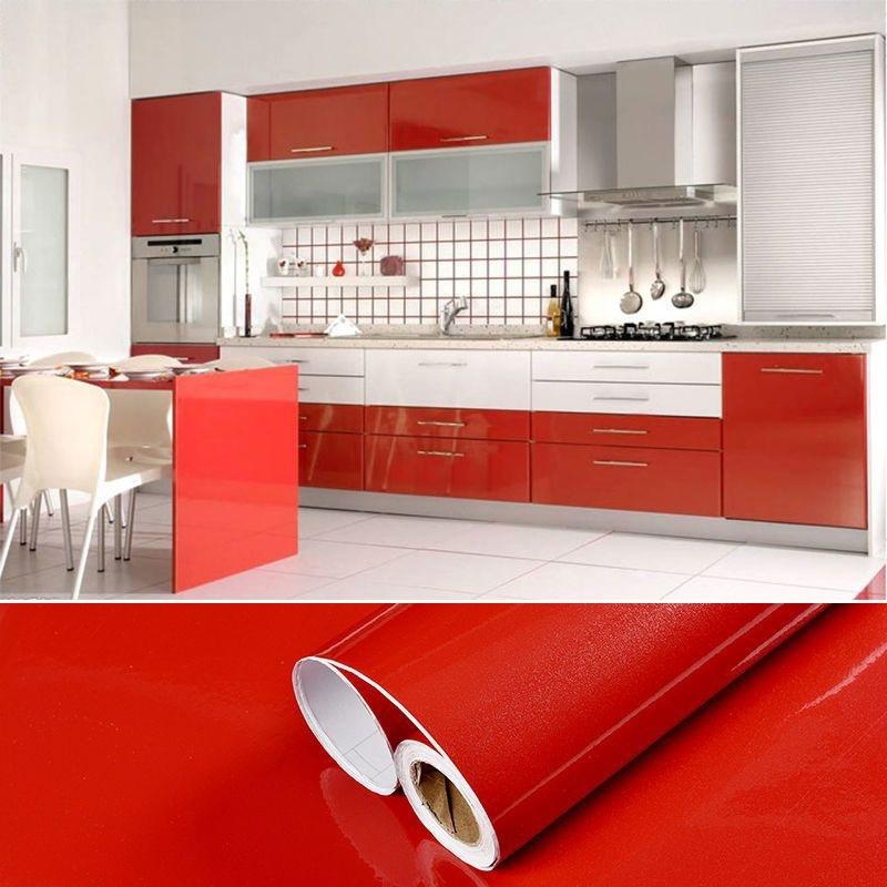 European Self Adhensive Wallpaper Paint Flash PVC Wallpapers Kitchen Cupboard Door Furniture DIY Stickers Vinyl Decorative Films