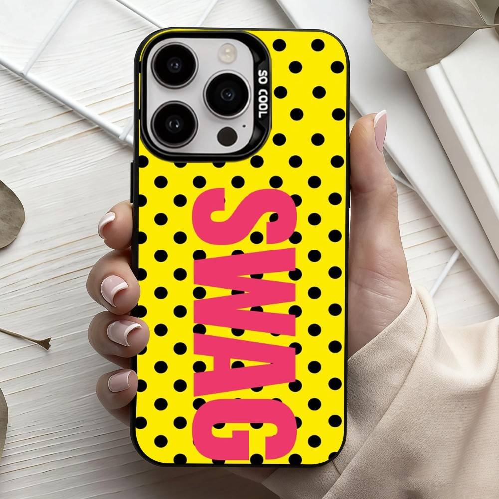 C-Clmj L-L-Leopard P-P-Print SWAG  Phone Case For iPhone17,16,15,14,13,12,11 Plus,Pro Max Black Candy silver phone case