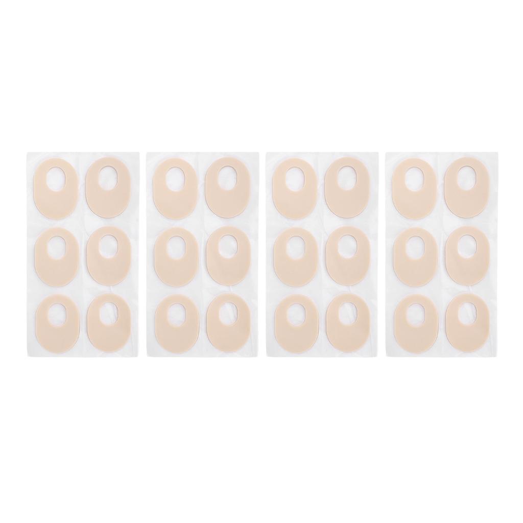 24pcs Latex Self Stick Adhesive Foot Cushion Anti Friction Breathable Foot Pad Sticker for Walking