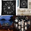 Indian Consigners Altar Cloth Zodiac Astro Witchcraft Alter Tarot Spread Table Cloth Wiccan Spiritual Sacred Cloth (Zodiac Silver)