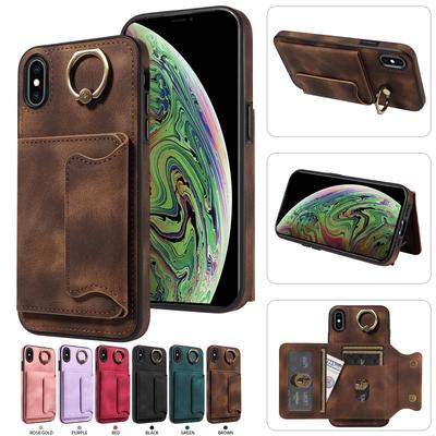 Ringhalterung Kartenhalter Slots Cover Handyhülle für iPhone X, iPhone XS, iPhone XR, iPhone XS Max