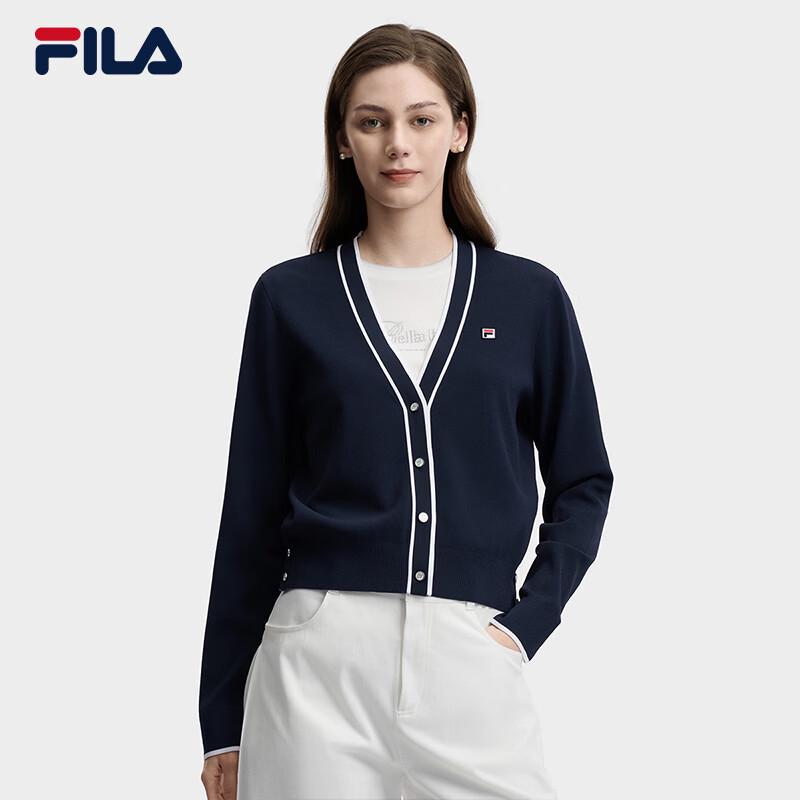 FILA Women s V-Neck Knit Cardigan L