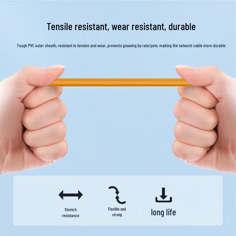 CHOSEAL Cat6 Gigabit Unshielded Pure Copper Ethernet Cable