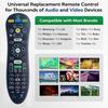 Universal S30 Remote Control for U-Verse Receiver and TV, S30 Remote Replacement with Easy Setup, Universal TV Remote for Everyday Use (Black)