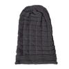 Knitted Hat Pleated Slouchy Baggy Solid Color Stretchy Cold Resistant Woolen Yarn Autumn Winter Women Beanie Skull Cap for Outdoor