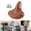 Ergonomic Bike Saddle Bike Seat with Shock Absorption and Waterproof Leather Suitable for Long Rides Water resistant