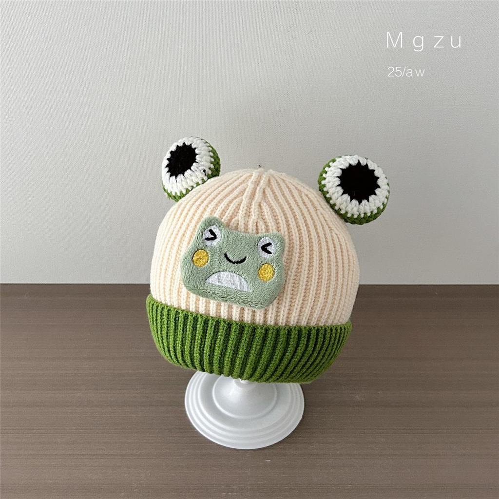 Adorable Knitted Wool Baby Hat - Warm & Thick for Autumn/Winter, Perfect for Infant/Toddler Boys & Girls