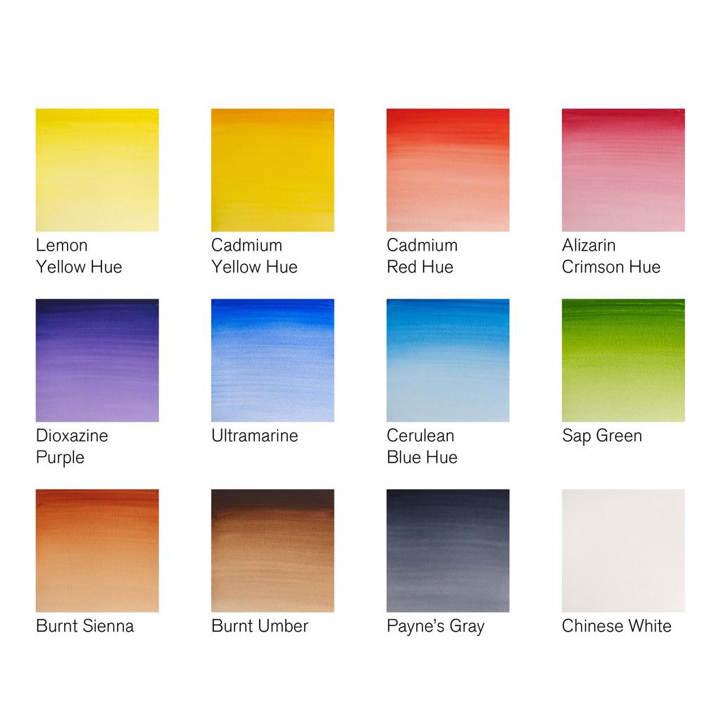 Winsor Newton Watercolor Paint Cotman Watercolor Field Pocket Set Half Pan 12 Colors Set 18909639 &