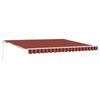 Retractable Awning Orange and Brown 400 X 300 Cm