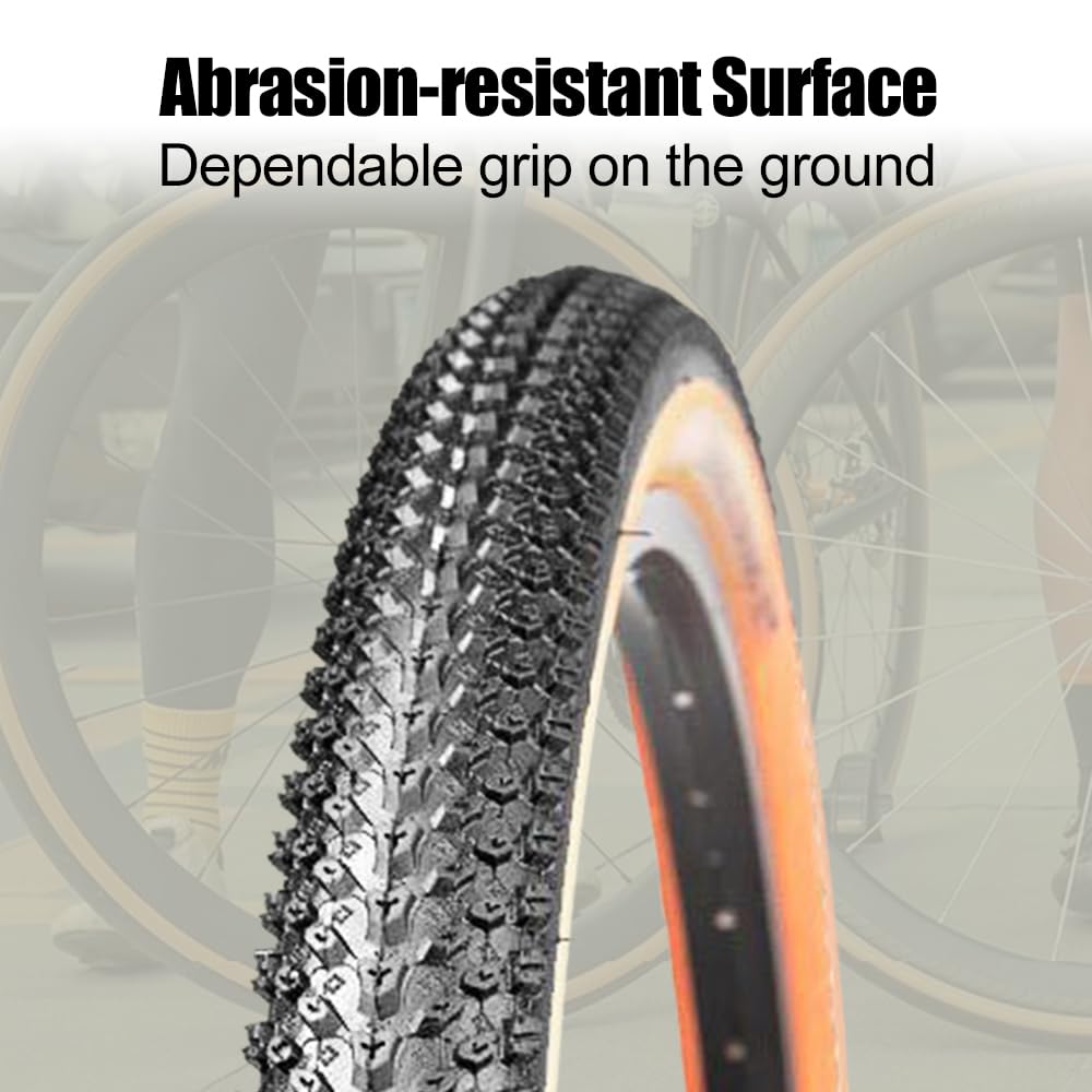 fangzi Bike Tire, 27.5x2.10 Inch Bicycle Tire, Mountain Bike Replacement Wheel Tire, 30TPI