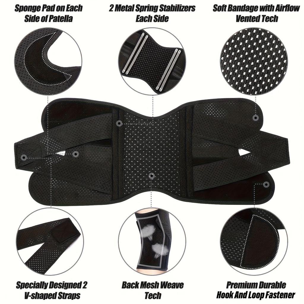 Sixth Generation Breathable Knee Pads Lightweight Sports Running Cycling Mountaineering Meniscal Knee Patella Belt