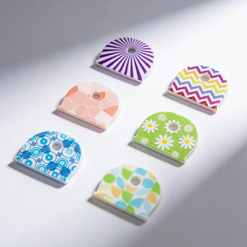 10PCS Silicone Key Identification Tags Anti Slip Protective Key Covers for Home Garage Car Key Organization