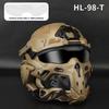 ABS Outdoor Casco Protector Built-in Headset Lens Multiple Color Safety CS Game Full Face Field Cover Tactical Mask Helmet