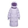 XueZhongFei Damen Mittellange Daunenjacke