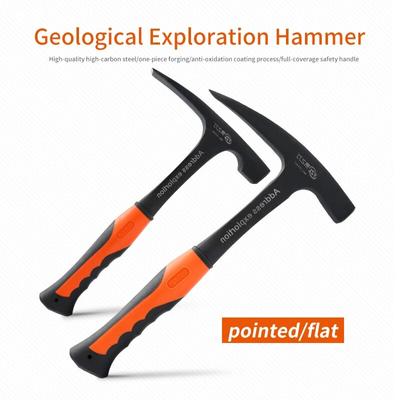 Multifunktionale professionelle Handwerkzeuge Geologischer Hammer Minenerkundungsumfrage Spitzspitze