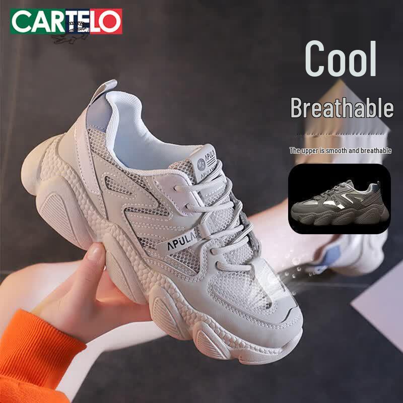 Cartelo Women s Lightweight Mesh Chunky Sneakers 37