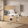 JSEVEM Wood Grain Light Peelable Wallpaper and for DIY Renovations of Kitchen and 40 x 500cm Wallpaper, Color, Sticker, Waterproof, Oil-Resistant,