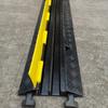 Twill Rubber 2-Channel Speed Bump & Cable Protector for Indoor/Outdoor Stages