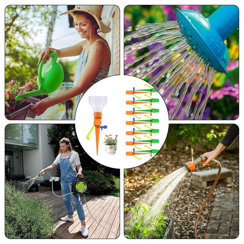 6/15Pcs Garden Automatic Water Bottle Drip Irrigation Device Self Watering Spikes Plant