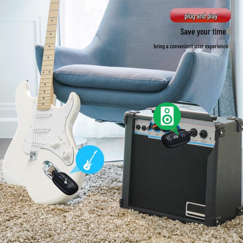 Electric Guitar Wireless Audio Transceiver - Stable Transmission System for Musical Instruments