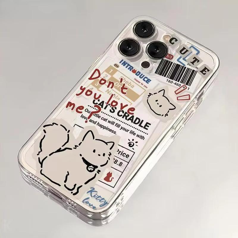 

Abstract Dog and Poster Collage Clear Phone Case for iPhone 17 Pro Max 16 15 Pro 14 13 12 11 XR 17Air 16 Plus Silicone Cover iPhone 15 Pro Max