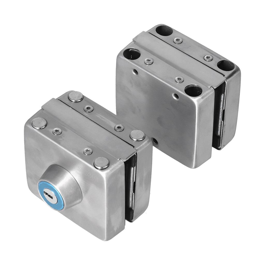2PCS Push Sliding Gate Lock Split Safety Knob Stain Resistant Stainless Steel Glass Door Lock