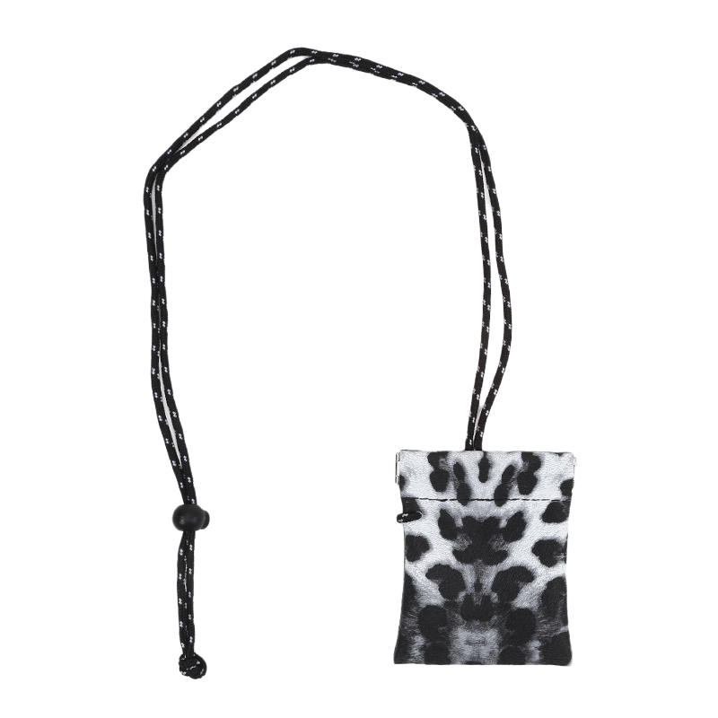 1PC Mini Neck Hanging Coin Purse PU Leather Earphone Storage Bag Mini Wallet Anti-theft Small Key Bag for Men And Women