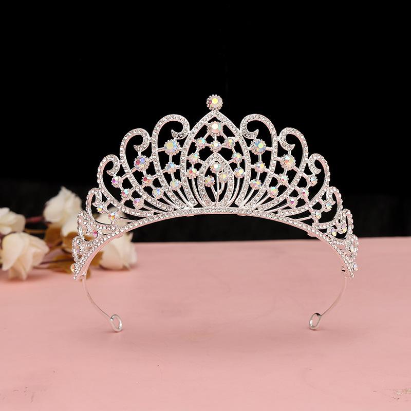 Bridal Hair Accessories Luxurious Crystal Korean Crown Baroque Retro Black Hair Accessories Bestie Birthday Gift