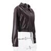 Retro Biker Style Women's PU High-Shine Jacket - 2025 Autumn Winter Trendy Versatile Faux Leather Coat, Edgy Chic Motorcycle Outerwear