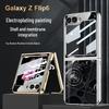 Samsung Z Flip 6 Faltbares Smartphone-Hülle mit Einzigartigem Bemaltem Design und Mechanischer Flip-Glasabdeckung