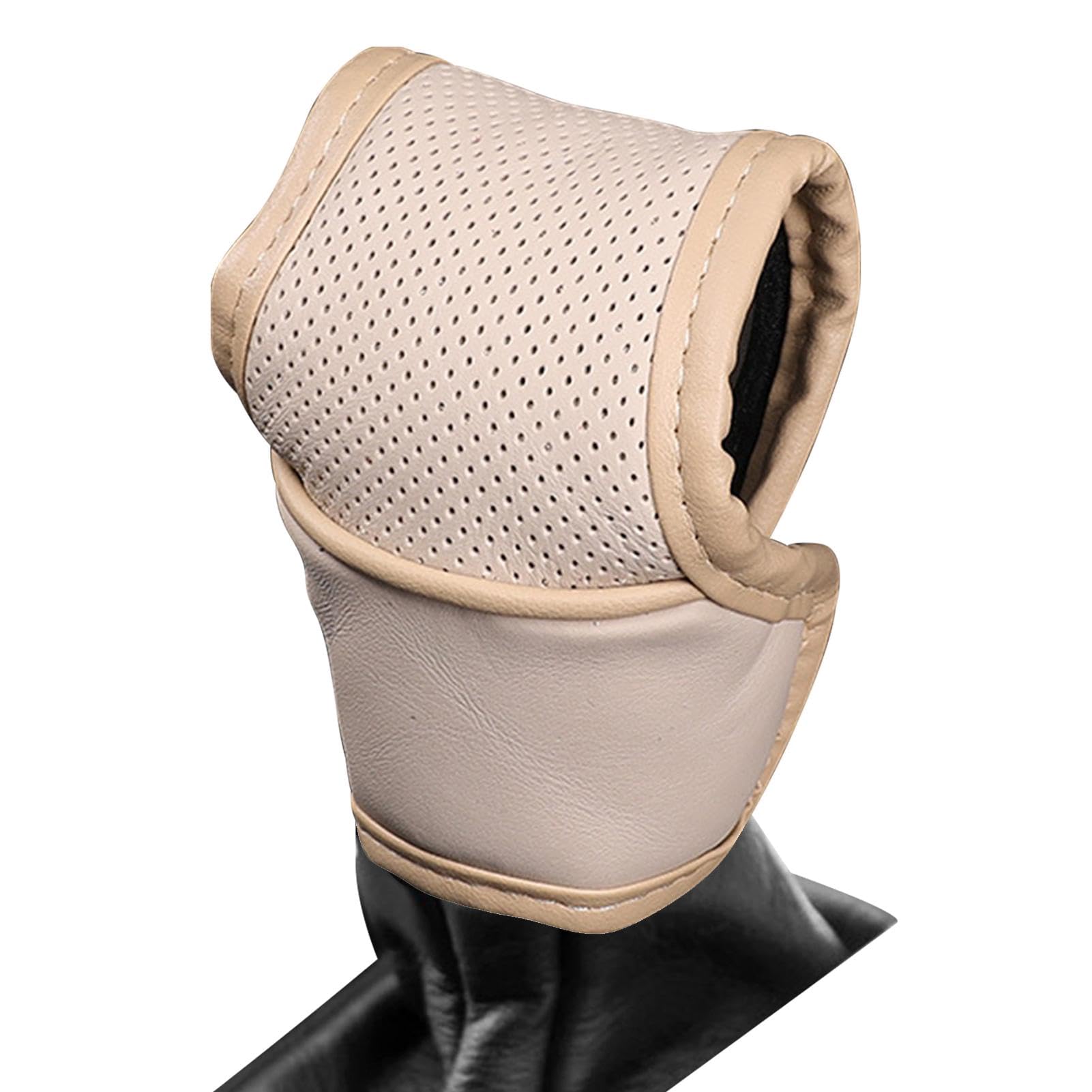 чехол на ручку переключения передач, чехол на ручку переключения передач, чехол на ручку переключения передач, чехол на ручку КПП, автомобиль See description бежевый