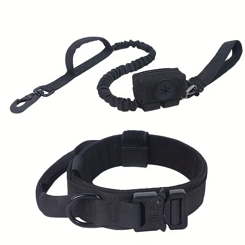 Tactical Dog Collar Adjustable Military Nylon Dog Collar With Control Handle And Heavy Duty Metal Buckle For Medium & Large Dog