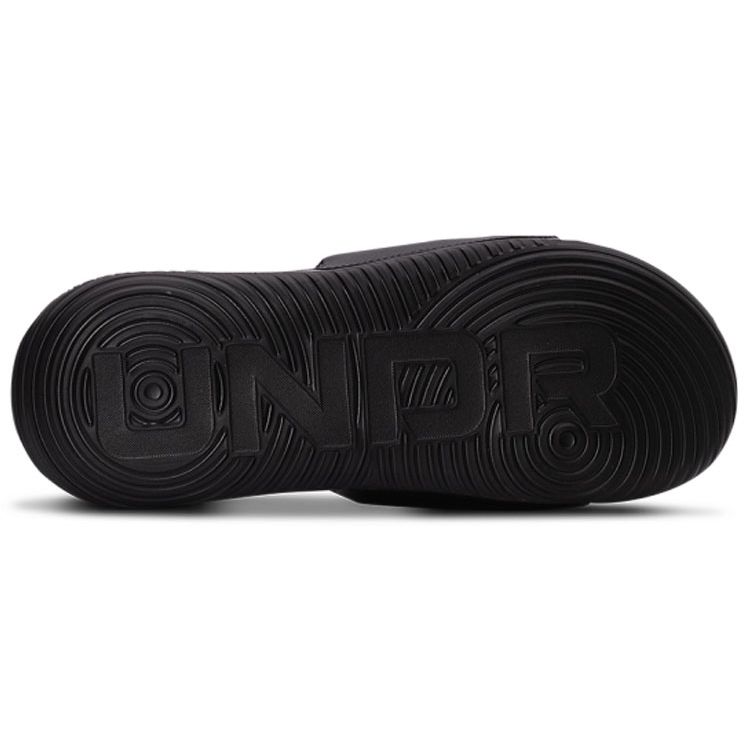 Under Armour Ansa Fixed Slide Black Black White Men 3023761-004