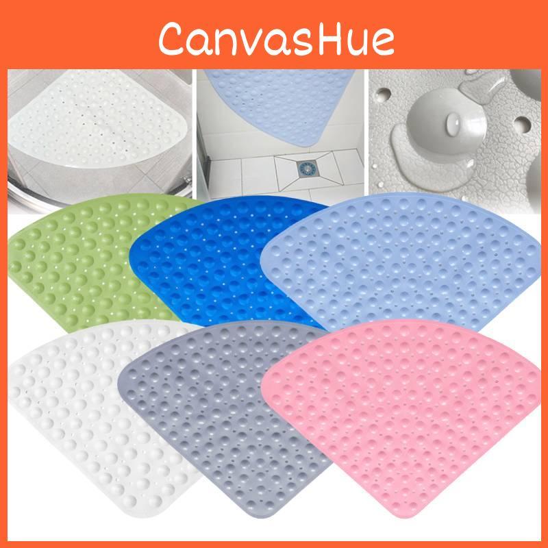 Shower Corner Tpr Bathroom Mat Large Triangle Non Slip With Suction Mats Bath