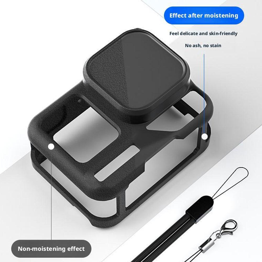 Silicone Case for Insta360 Ace Pro 2,Protective Cover with Silicone Lens Cover for Insta360 Ace Pro2 (Black)
