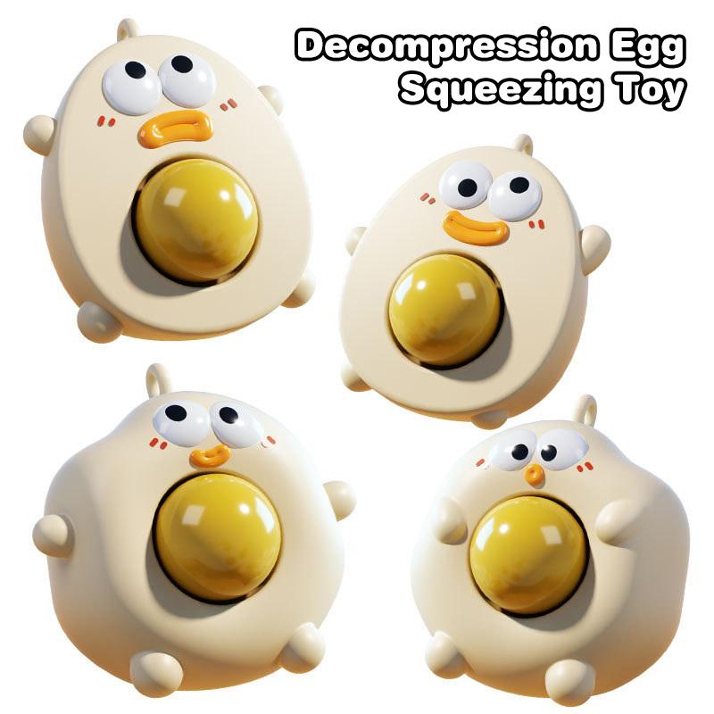 Cute Egg Squeeze Toy Anxiety Stress Relief Sensory Antistress Toys For Adults Birthday Christmas Gift