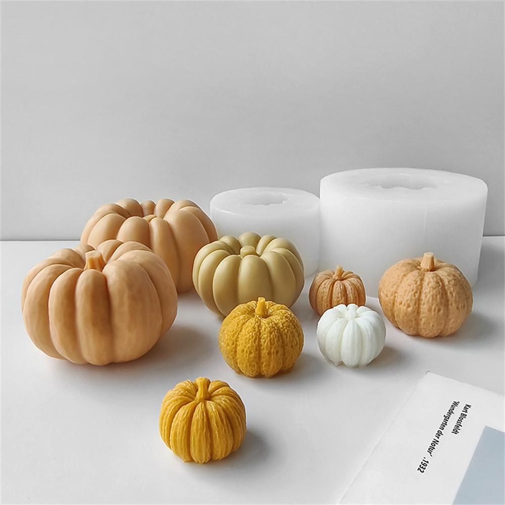 

Halloween Decoration Pumpkin Silicone Mold DIY Aromatherapy Candles Drip Resin Plaster Handmade Soap Ornaments Mould 2024 New