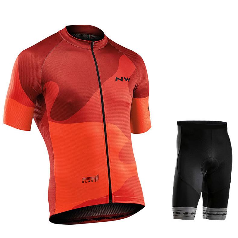 New NW Cycling Suit Men's Summer Mountain Road Racing Suit Breathable Outdoor Riding Equipment