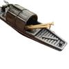Floating Chinese Antique-Style Fishing Boat Model: Outdoor and Indoor Aquatic Landscape Decor