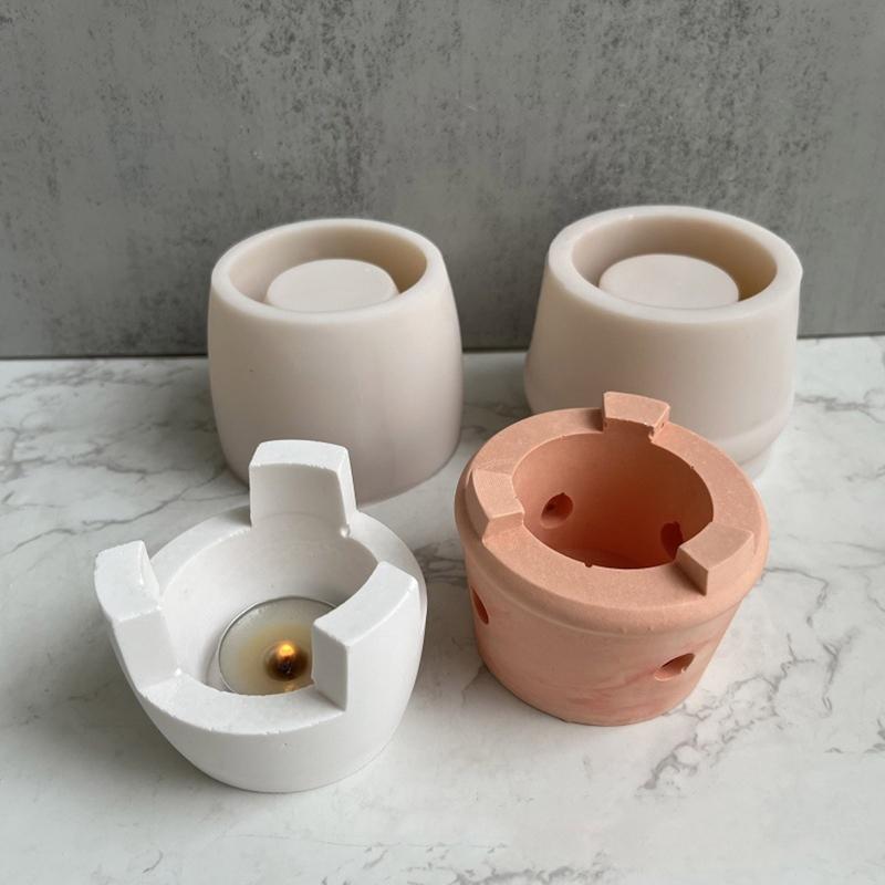 Diy Handmade Products Heating Warm Wine Device Silicone Mold Scented Gypsum Ornaments Drop Glue Mold for Decoration