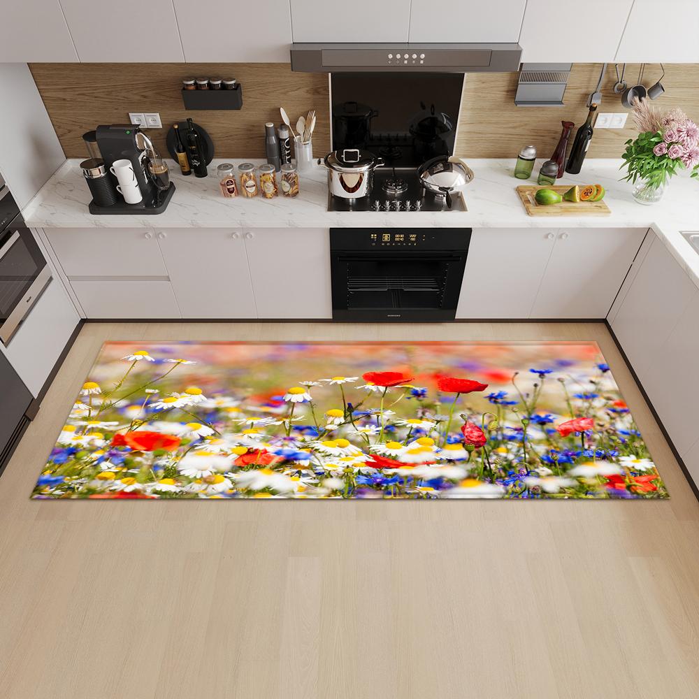 Nordic Kitchen Mat Porch Door Mat Living Room Bedroom Long Carpet Corridor Non-slip Floor Children's Carpet
